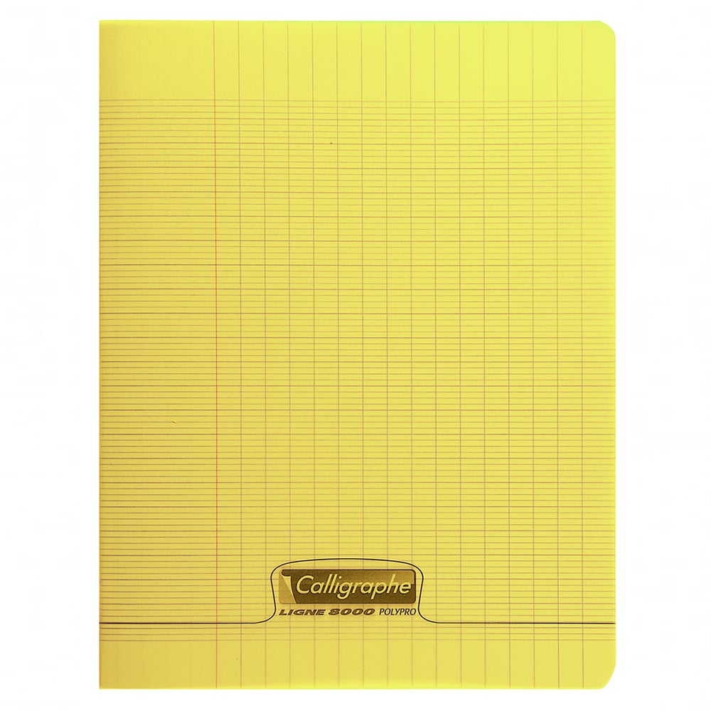 Cahier Polypro Jaune CALLIGRAPHE 17x22 192p Grands Carreaux S y s 90g cahier-polypro-jaune-calligraphe-17x22-192p-grands-carreaux-s-y-s-90g